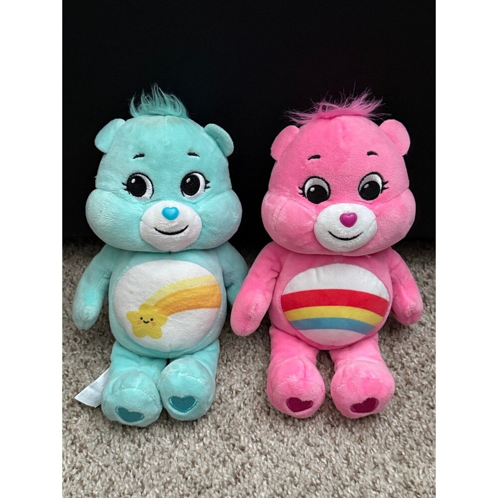 2020/2021 Basic Fun Care Bears Plush Duo (Wish Bear & Cheer Bear)
